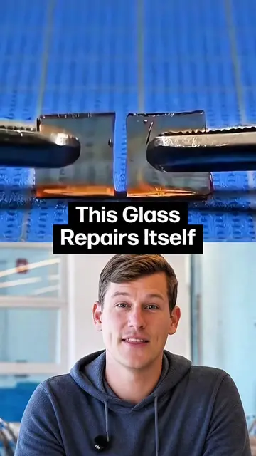 A Japanese scientist accidentally invented a self-healing glass-like material th