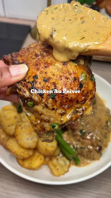 Chicken au poivre.  I can’t get over how good this was. 100/100. This has defini