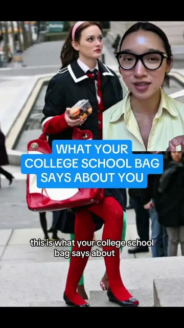What your college girl bag says about you #schoolbag #collegelife #collegegirl #