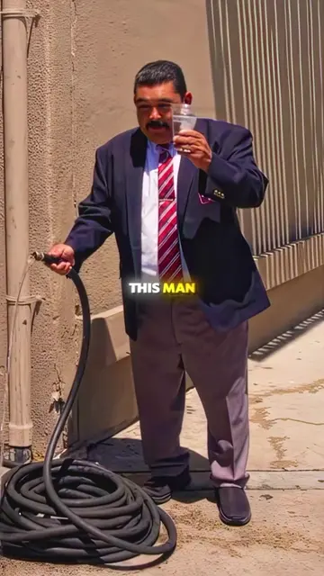 He sells ordinary water for $12 a glass…