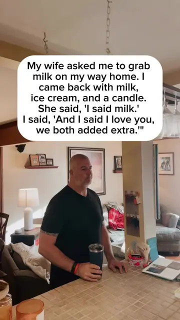 I said milk, he came back with a whole vibe. Tag someone who "adds extra" to eve