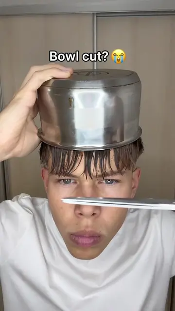 Bowl cut?😭 @BASED #basedpartner How I make my flat straight hair fluffy, textur