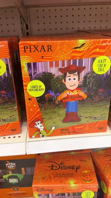 Check out these adorable Halloween lawn blow ups at @target #toystory #halloween