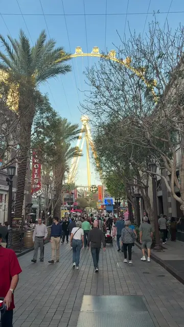Una de las mejores vistas de Las Vegas 🎡✨ Te recomiendo subir al High Roller du
