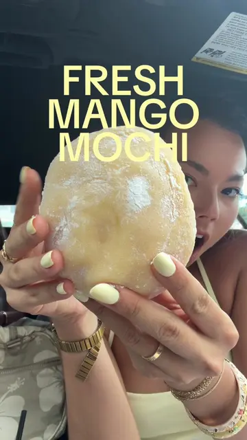 MANGO MOCHI THE SIZE OF MY HEAD AND TASTED LIKE HEAVEN OMG…. kansai yamato cafe 