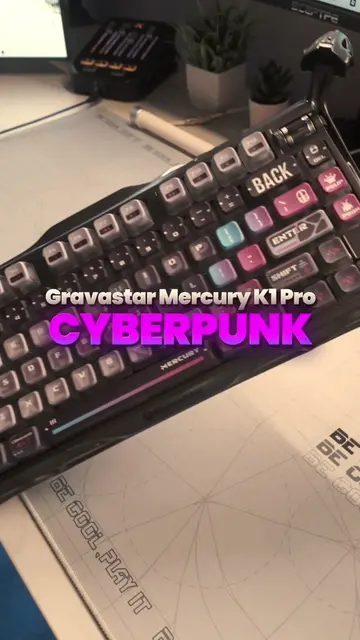 Gravastar Mercury K1 Pro - Cyberpunk (Limited Edition) Mechanical Gaming Keyboar