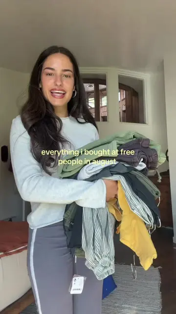 Everything i bought at Free People in August as an employee! #freepeople #freepe