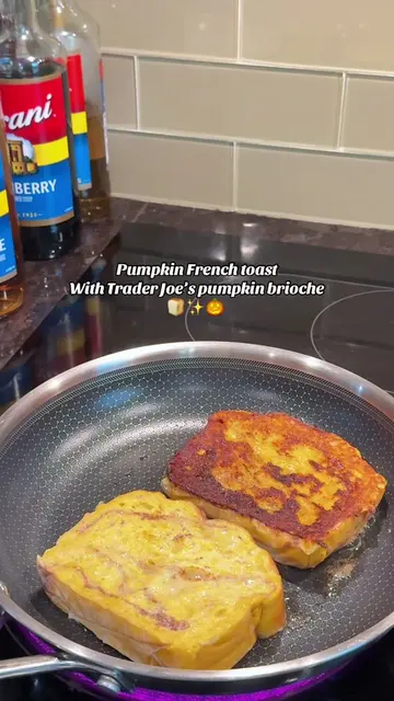 So good! @Trader Joe's Make sure to take off the paper💔 #frenchtoast #pumpkinse