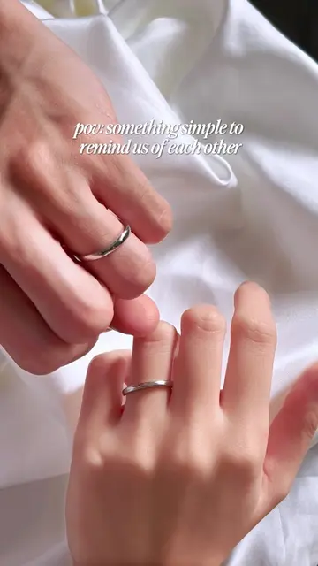 Two rings, one promise, made to be worn together ♾️ #PilakJewelry #CoupleBands #