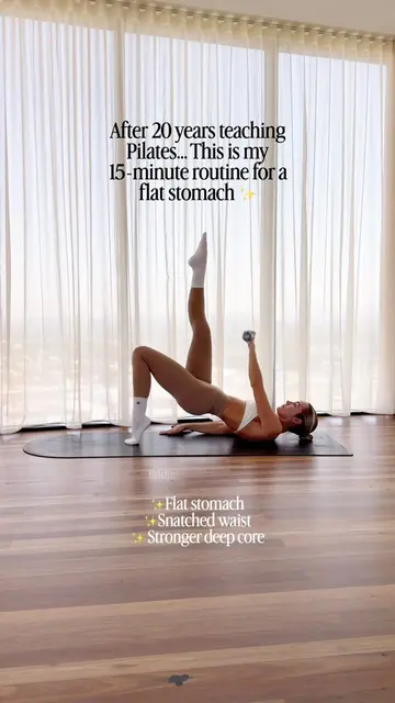 Save this for a flat stomach ✨ I’ve been teaching Pilates for 20 years, and this