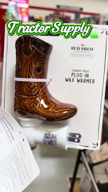 Such a cute plug in wax warmer for your western style home decor 👢😍✨ #tractors