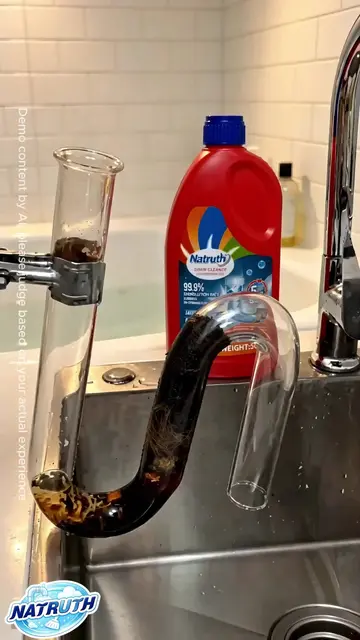 Give your clogged drain a fresh start! #natruth #fyp #draincleaner #homecleaning