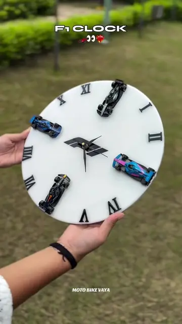 F1 CLOCK 1:64 scale car 🚘 🔥 Perfect for bedrooms, gaming setups, or man caves.