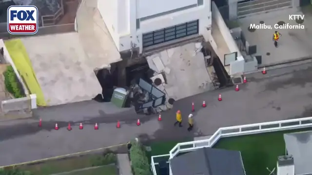 A MESS IN MALIBU ‼️: The home of Hollywood blockbuster star Nicolas Cage was dam