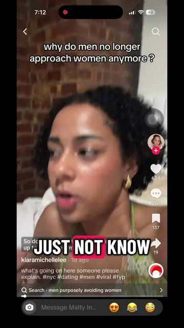 Telling Men Not to Approach Women has been a huge trend on this app and other so