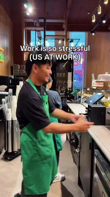 Work so stressful. (US AT WORK)