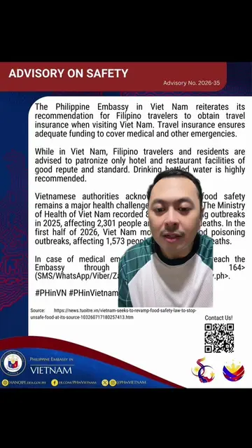 The Philippine Embassy in Vietnam has provided guidance for Filipino travelers t