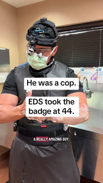 Ehlers-Danlos syndrome. Retired police officer. Forty-four years old. Most peopl