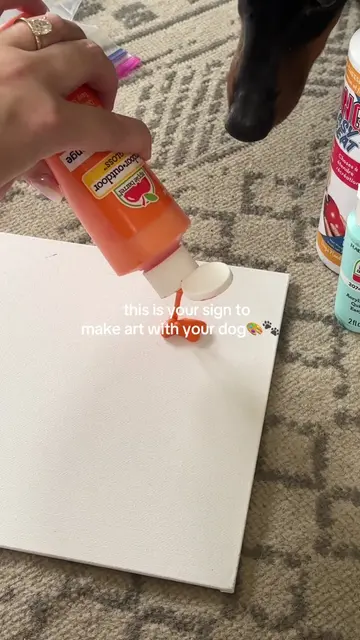 pov: you’re dog sitting so obviously you do arts & crafts together🤣🎨🐾 this is