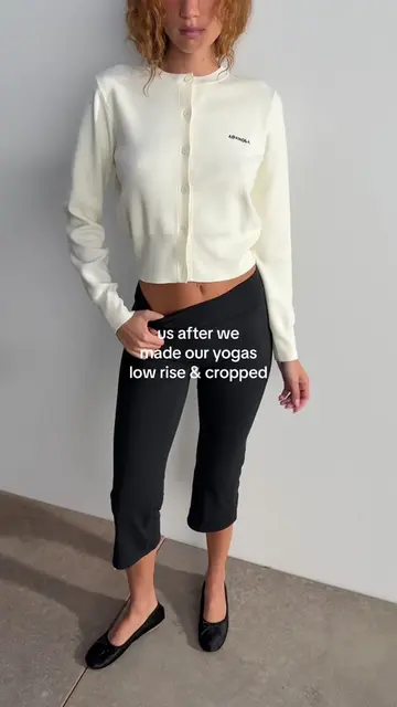 did someone ask for low rise & cropped yoga pants? #lowrise 