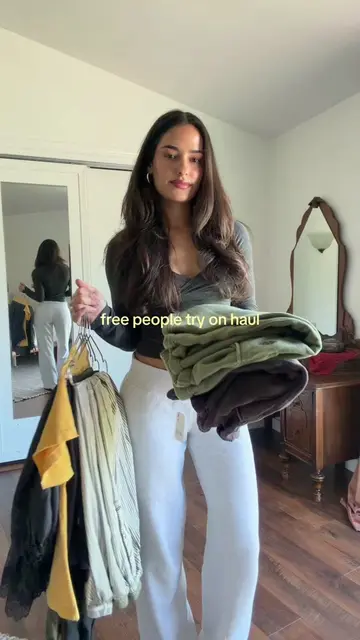 Try on haul of what I got at Free People in August! 🛍️ #freepeople #freepeopleh