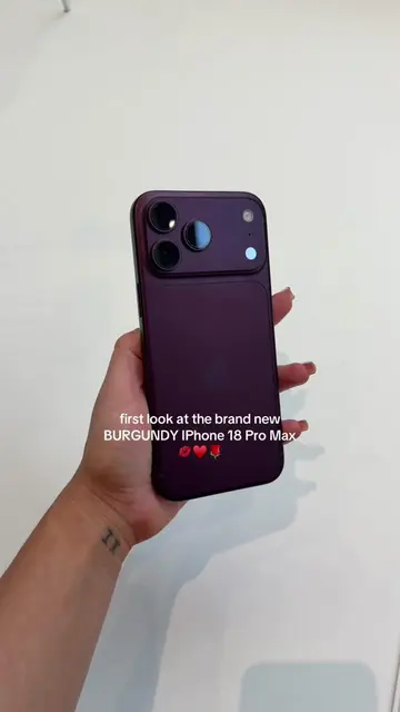 she’s cute #burgundyiphone #iphone18pro #iphone18promax #apple 