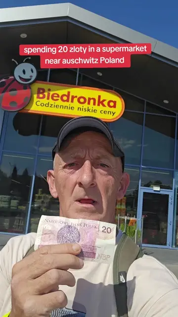 spending 20 zloty at a supermarket next to auschwitz Poland,now thats a bargain.