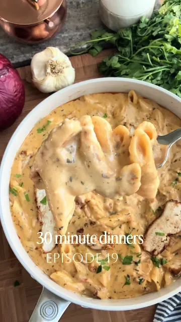 30 minutes to the best pasta you will ever have! Chicken Alfredo has to be one o