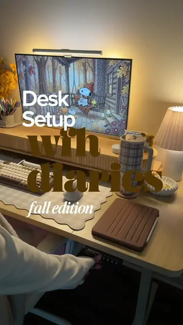 Fall home office set up ✨🤎🍂 (all in my amzn sf!! ) #amazonfinds #techtok #wfh 