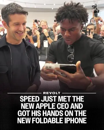 He can’t believe it’s real 😭 Speed is one of the first people to hold the brand