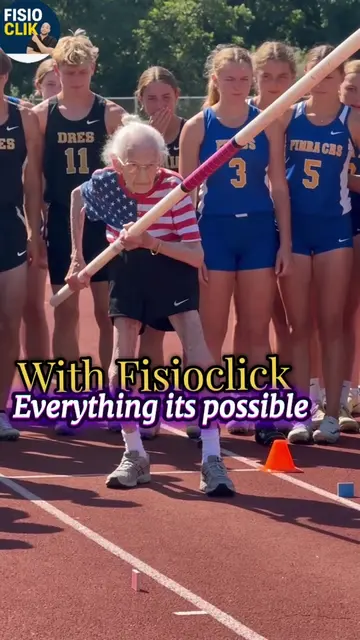 She is 87 years old… and just did a PERFECT pole vault. No knee pain. No back pa