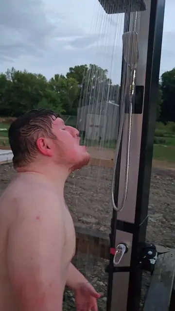 TikTok Shop sent us this outdoor shower to try, and I think they accidentally se