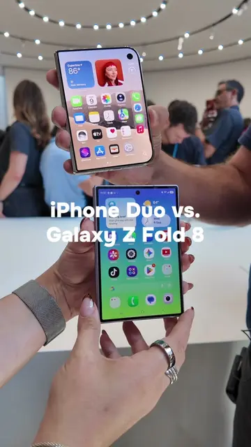 Similar size foldable phone, but who did it better... Apple or Samsung? Featured