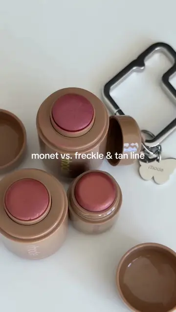 freckle & monet are like sisters 👀 #rhodeskin #pocketpearl #blush #swatches #sh