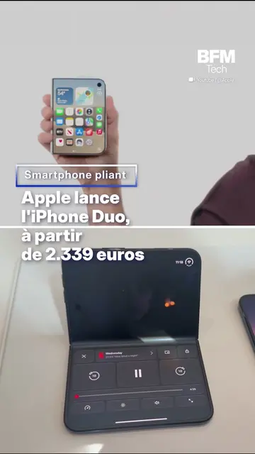 L'iPhone le plus cher de l'histoire se plie en deux 📱 Apple a dévoilé ce mercre