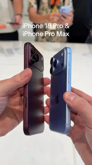 First look at the brand new iPhone 18 Pro and iPhone 18 Pro Max! 🤩 Cannot wait 