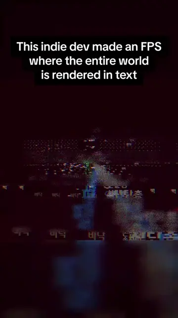 Even the bullets are text Torizon Telecom is a 3D text-graphic first-person shoo