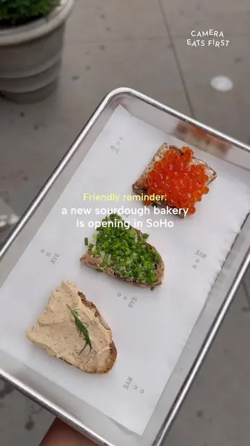 just a friendly reminder: A new sourdough bakery is opening in SoHo tomorrow — a