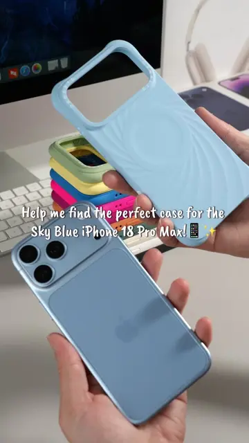 Best case pairing for Glacier?🩵✨ #appleevent #iphone18pro #iphone18promax #appl