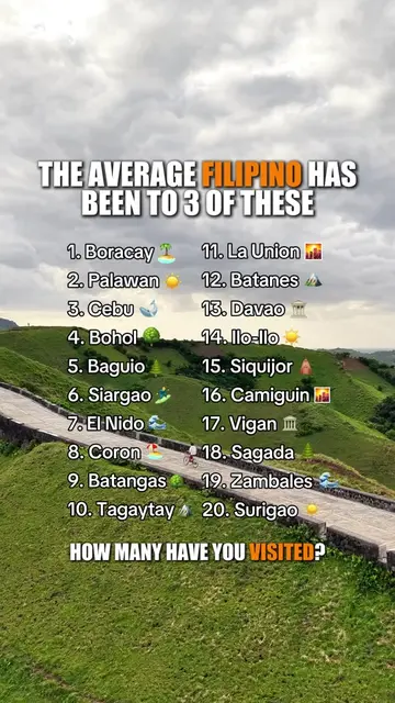 Your PH travel bucket list is calling! 📣🇵🇭 Ilang beses ka na nakapag-gala sa 