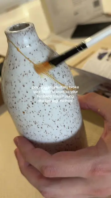 i was so sad when i broke my favorite olive oil cruet, but my husband didn’t see