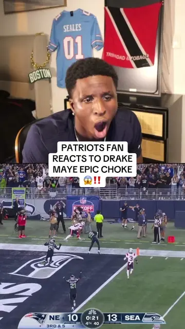 WTF DID I JUST WATCH ! #patriots #drakemaye #seahawks #nfl #choke 