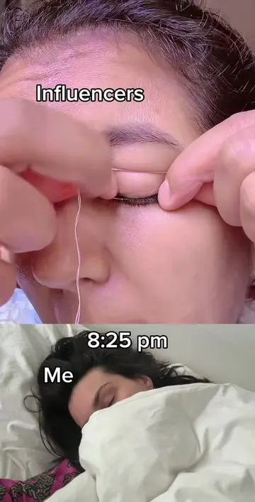 Influencers vs me Day 557 😴😴 #BeautyTok  #MakeupHacks  #morningshed  #MorningR