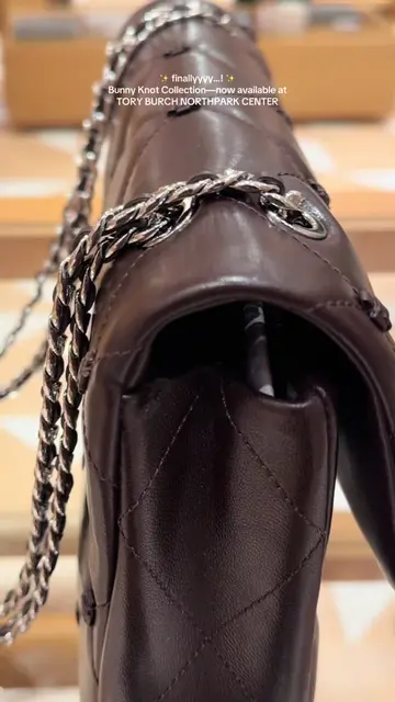 The Bunny Knot in Dark Cocoa leather. Each crisscross knot is meticulously handc