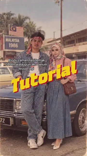 🇮🇩 Tutorial cara buat trend foto 80an yang lagi viral sekarang 📼✨
 Cara buat 