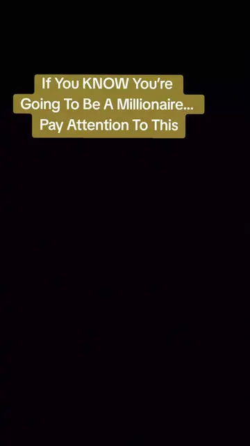 Becoming a millionaire starts long before the money shows up. Pay attention to w