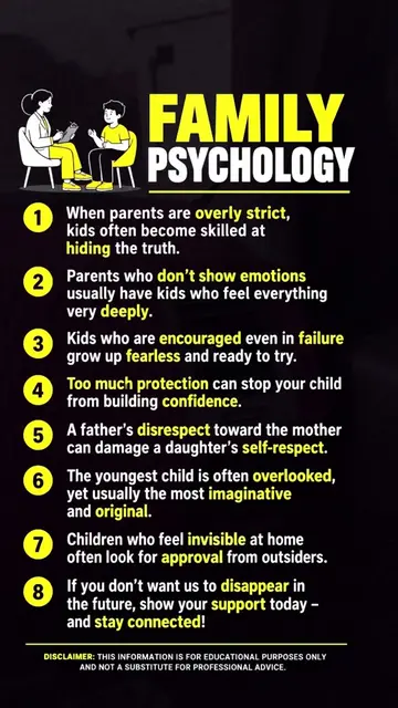 8 Family Psychology Facts Every Parent Should Know #FamilyPsychology #ParentingT