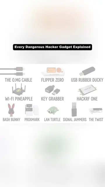 The Most Dangerous Hacker Gadgets Explained And Their Risks (FlipperZero) #hacki