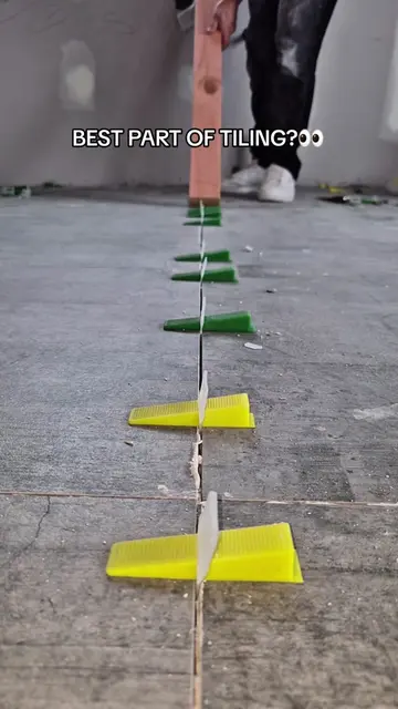 Best part of tiling 🤌🔊 #tiling #tiletok #satisfying #trending #construction