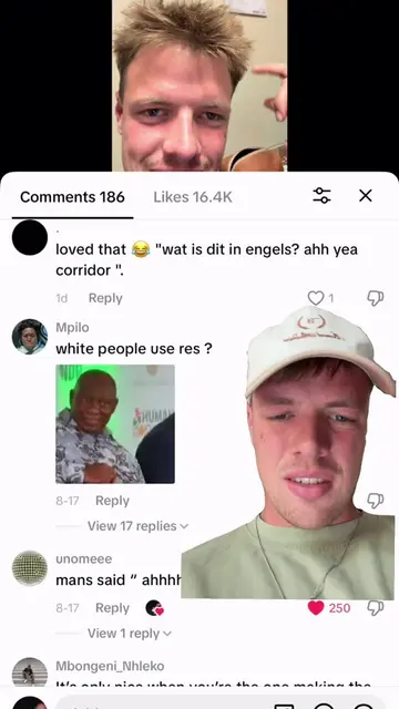 Where must white people stay? 